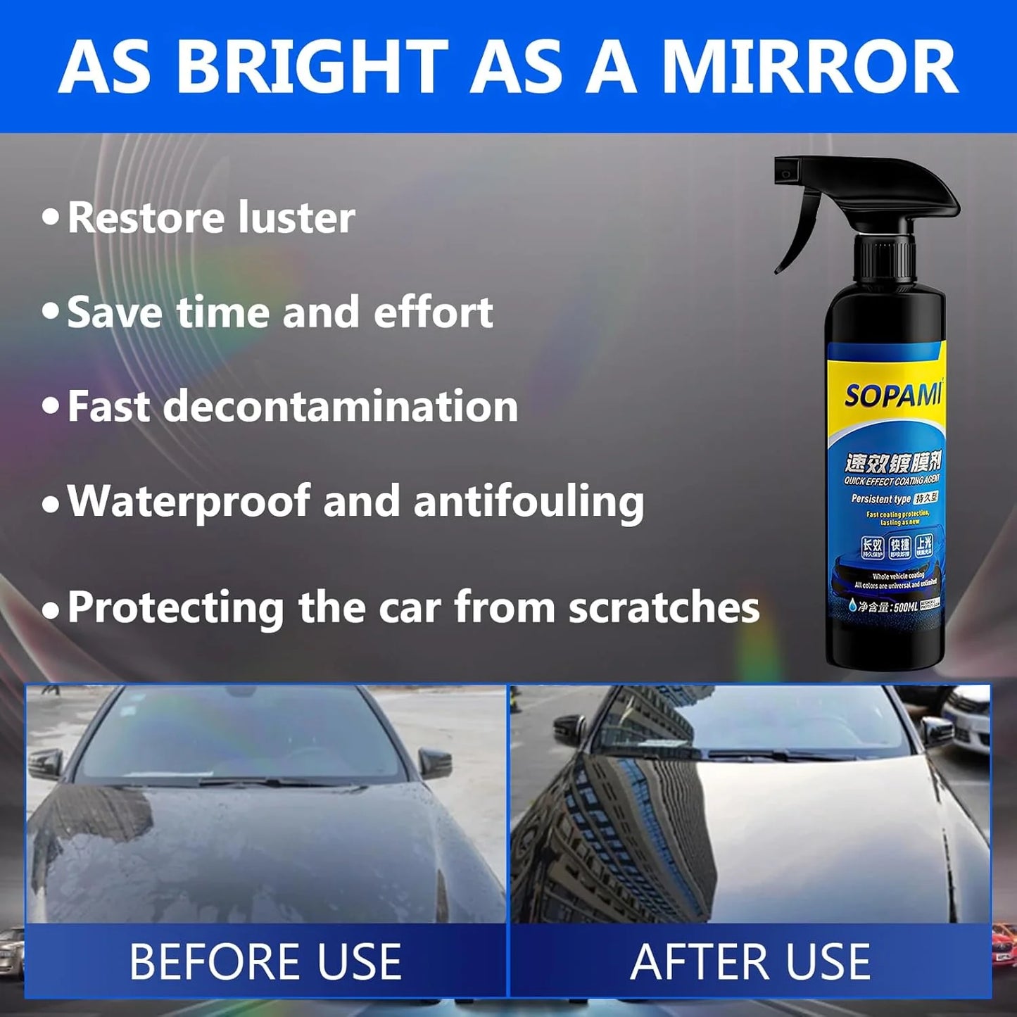 Sopami Quick Effective Car Coating Spray (Buy 1 Get 1 Free)