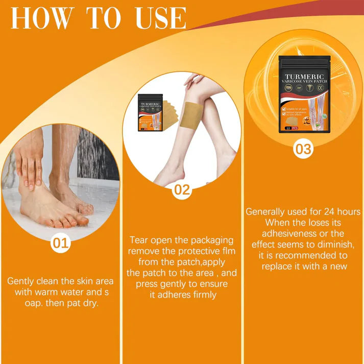 Varicose Vein Patches - Instant Relief (Pack of 10)