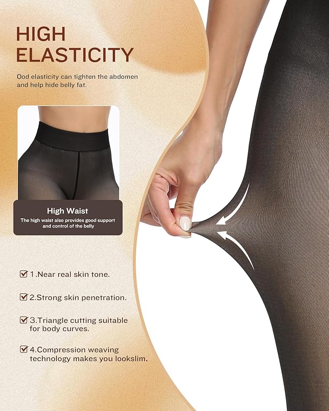 Fleece Lined Leggings Free Size (26-34 inch)