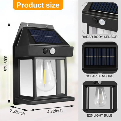 Solar Wall Lamp with 3 Modes & Motion Sensor