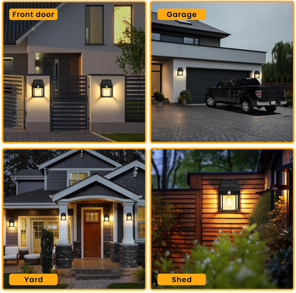Solar Wall Lamp with 3 Modes & Motion Sensor